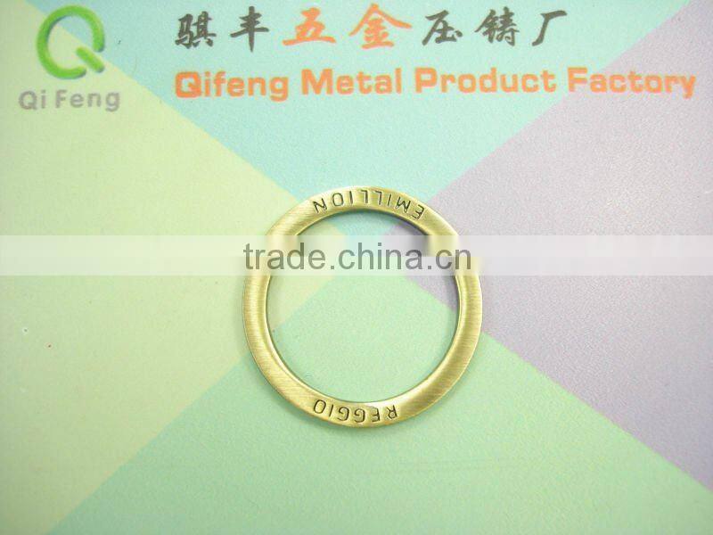 newest fashion bag side metal flat O-rings q-0412-25mm