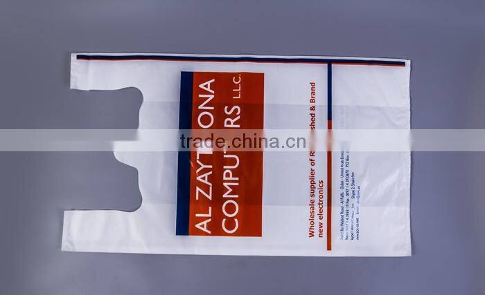 New Product Super Price Custom Printed Grocery Hdpe T-Shirt Bags
