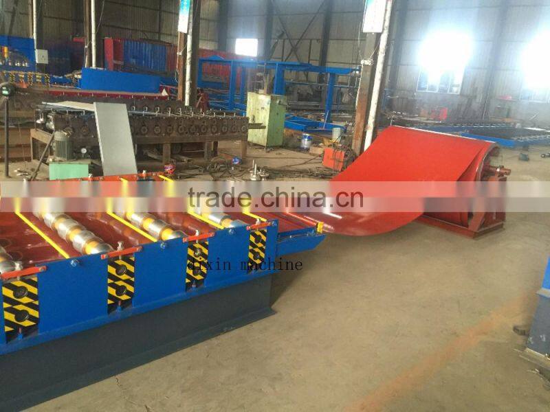 hydraulic cutting Automatic color steel roll forming machine for Philippines for roofing sheet