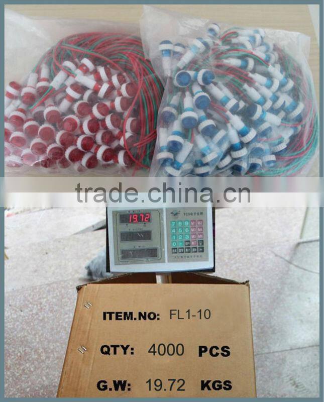 2015 waterproof 8mm 12v engine check light safety flashing light with wires