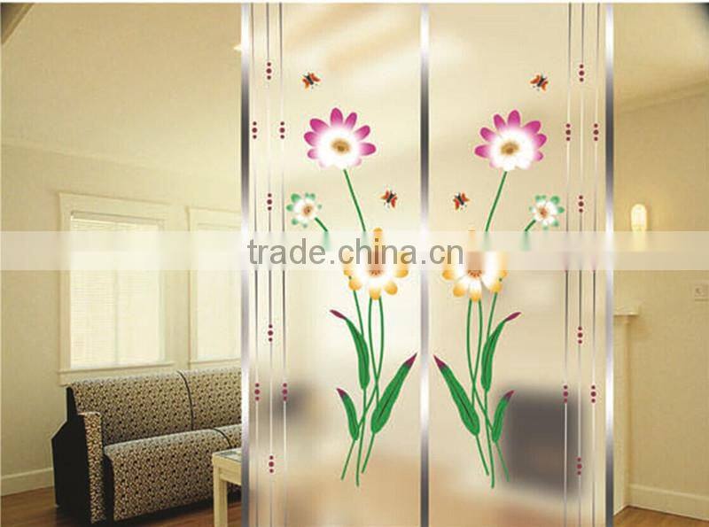 Top quality interior frosted art doors glass