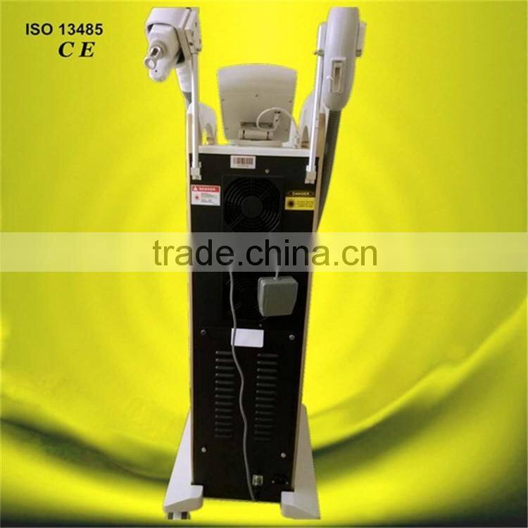 2016 new style e-light ipl rf nd yag laser multifunction machine / permanent hair removal laser machine