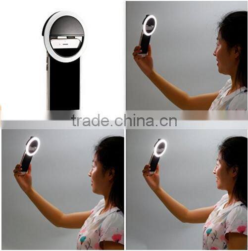 Rechargeable Selfie Ring Light Beauty Flashlight Li-Poly 36 LED Cellphone LED Fill Camera Light