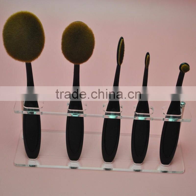 Fashion High Quality Best Sells New Arrival Acrylic 5Holes Cosmetics Makeup Brush Holder