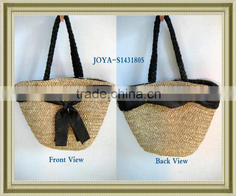 2014 best-selling natural seagrass straw beach bag