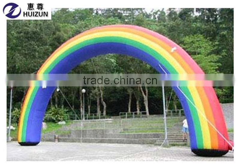 hot selling custom outdoor lighting advertising finish line inflatable arch