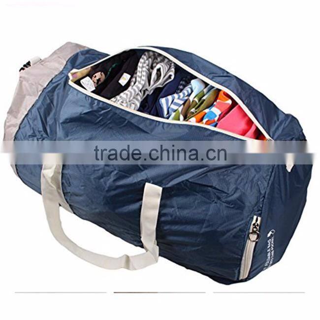 Promotional custom foldable nylon travel bag