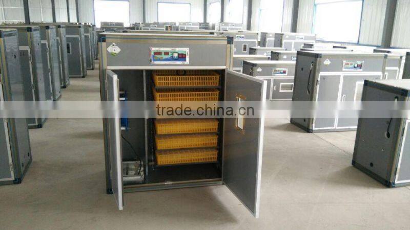 high quanlity new material automatic chicken egg incubator 528 eggs