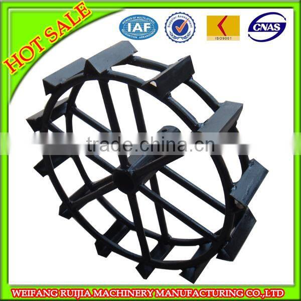 2014 NEW PRODUCT paddy wheel use for 8-15hp two wheel walking tractor,101model iron wheel for sale