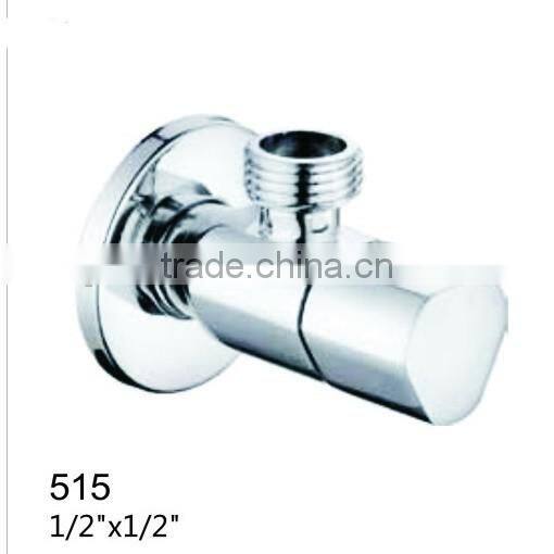 1/2*1/2 Inch 2-Way Bathroom Chrome Plated Angle Valve For Washing Machine