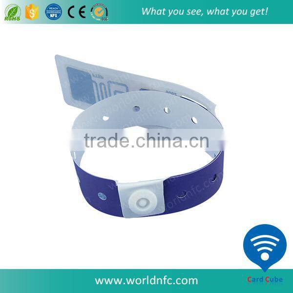 One Time Use NTAG203 NFC Paper Wristband