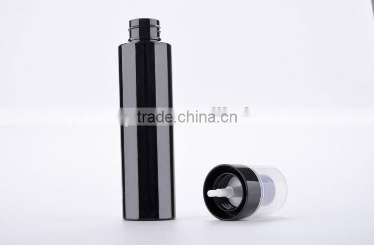 Wholesale black color 120ml PET bottle with sprayer pump