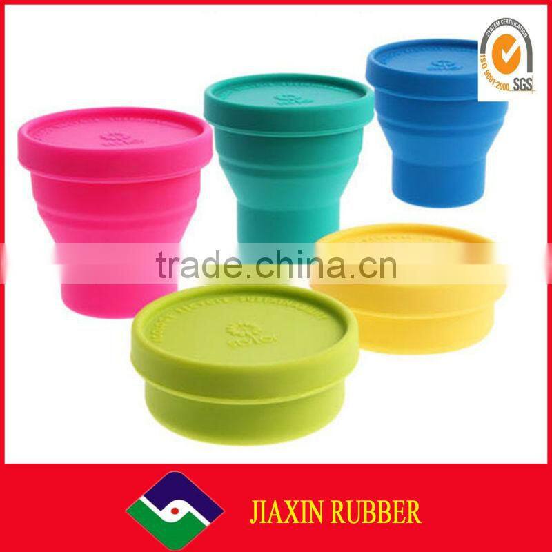 Hot sale! kinds of good quality silicone collapsible drinking cup
