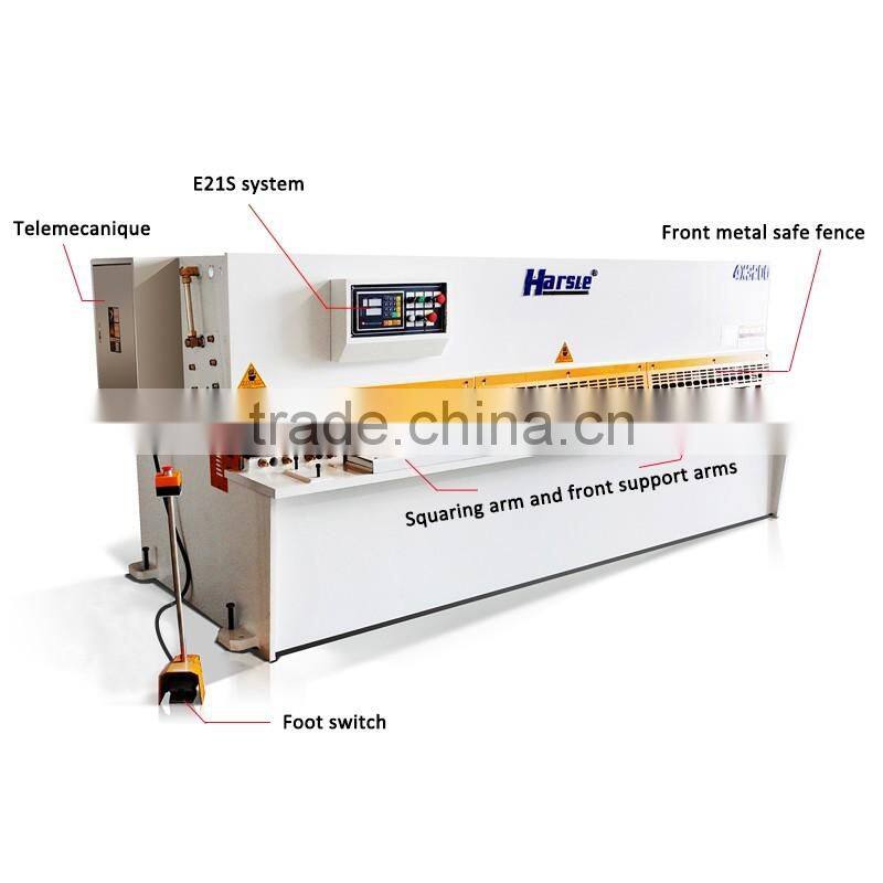 Hot sale sheet metal guillotine hydraulic shearing machine price