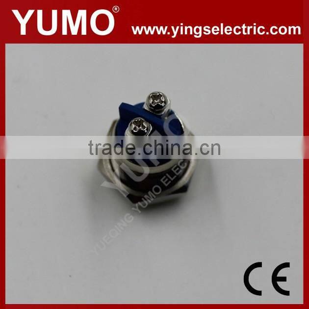 Hot sale JS16H ROHS 16mm high round IP65 momentary screw terminal 2A/36VDC push button switch emergency push button