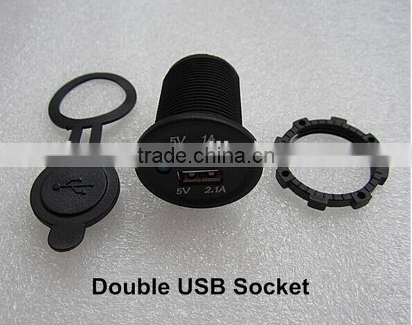 Boat/Car/ATV Dual USB Socket 3.1A