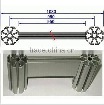 OEM aluminum profiles extruded for removable wall partitions