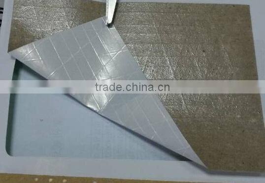 Heat sealing white polypropylene facing