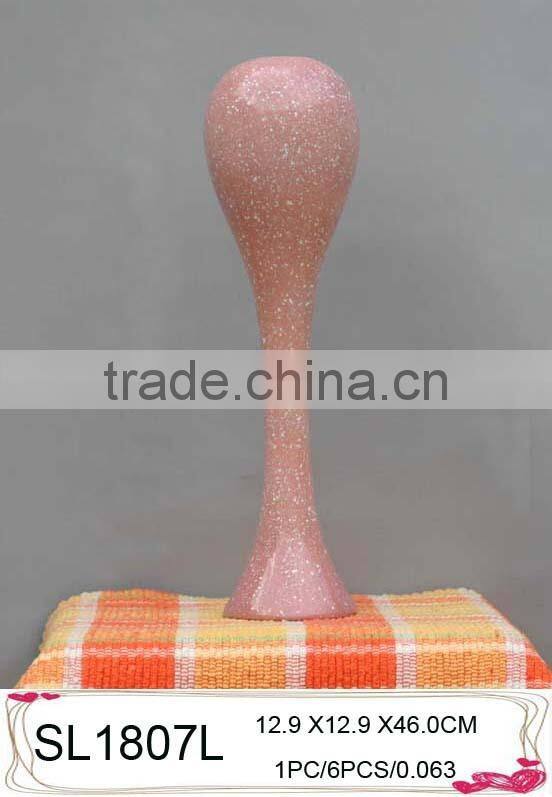 2015 fashion design fiberglass paint tall flower vase for sale