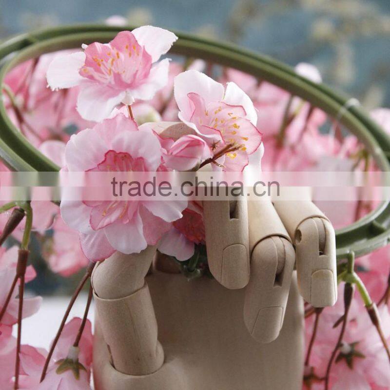 Home & wedding decor silk flowers artificial cherry blossoms artificial garland