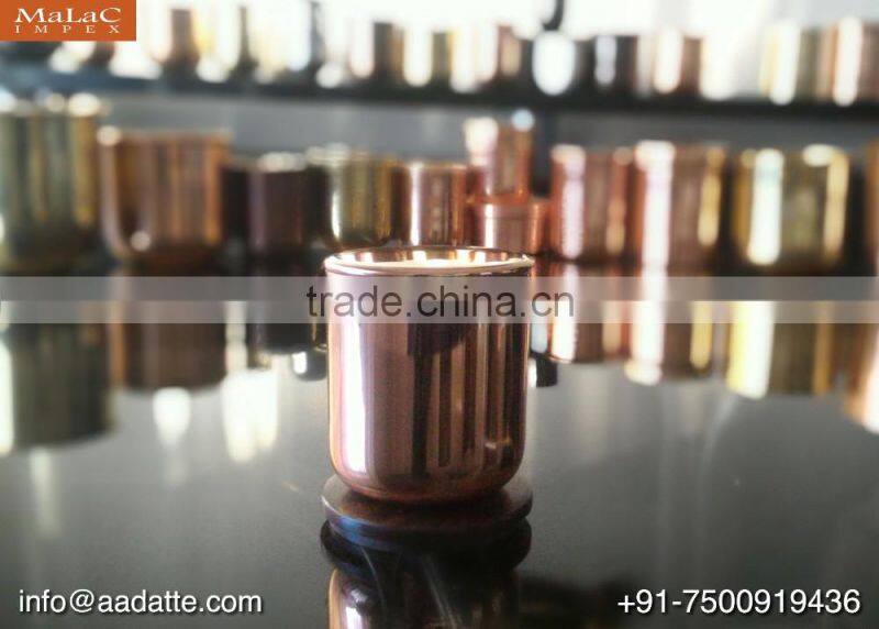 Brass candle cup copper candle jar with lid