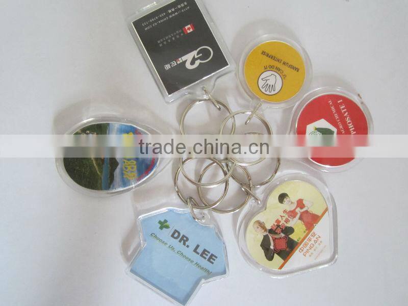 Custom Logo Printed Acrylic slipper keychain as Giveway