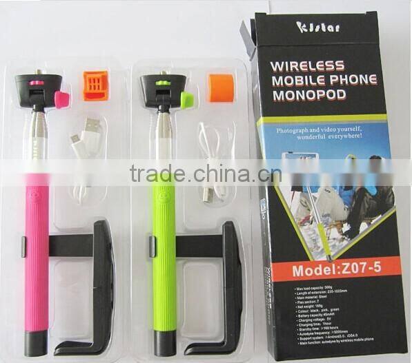 2015 popular bluetooth selfie monopod ,selfie stick for cellphone