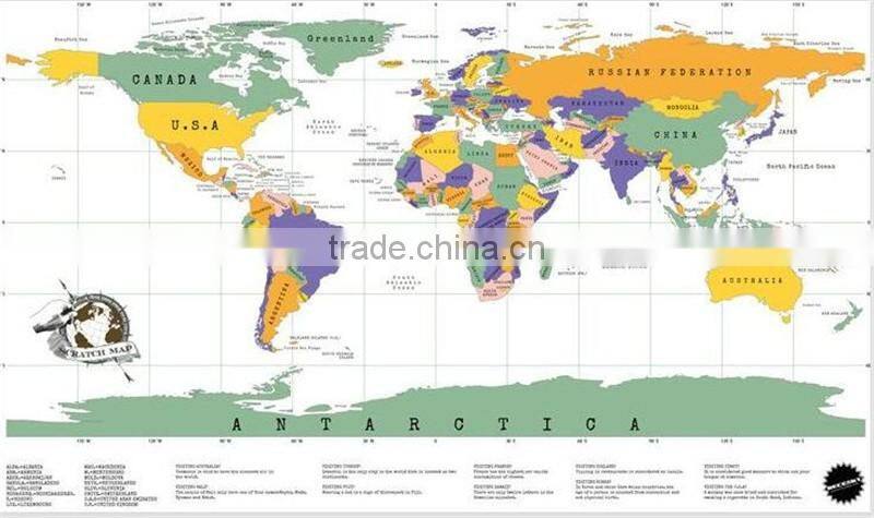 CT-483 Travel essential Explore Map world map Creative Stickers