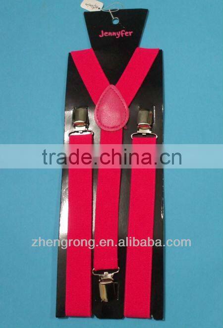 2014 Genuine Polyester Custom Men's Suspender Belt Flat Belt