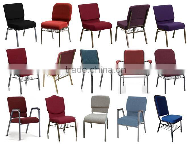 Hot sell iron metal church chair for church
