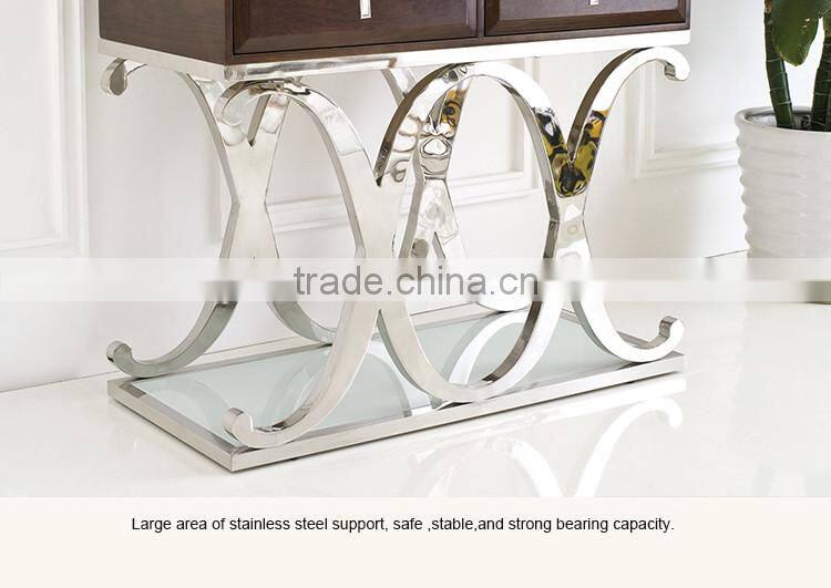 F359 Bedroom Furniture Modern walnut MDF sideboard