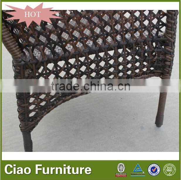 rattan high top table and chairs & coffee table