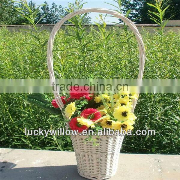 factory supply new design tall wicker gift basket empty