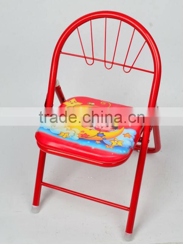 metal tube and plastic plate baby foldable chair