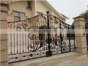 Bisini luxury galvanized steel double entry gate (BG90226)