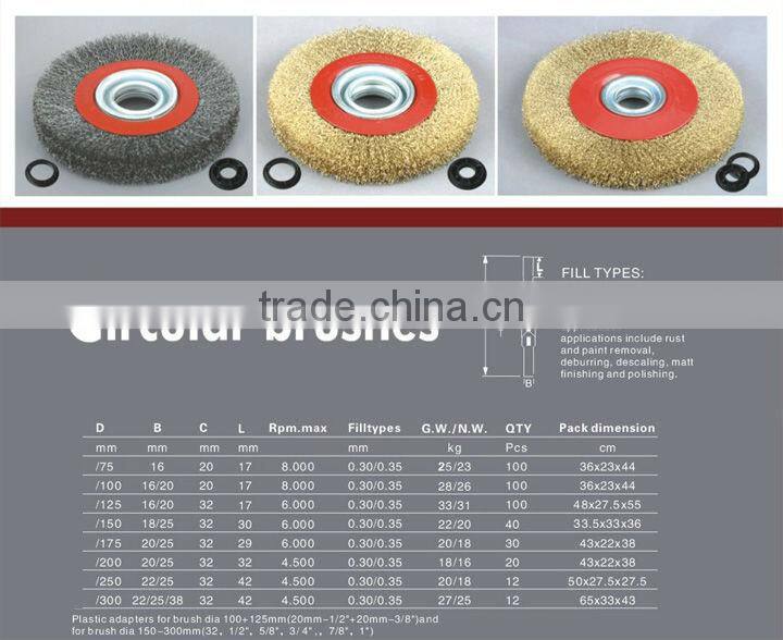 150mm Circular wire brush(Other types be available)