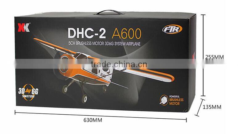 Newest Helicopter! XK DHC-2 A600 5CH 3D6G SYSTEM Remote Control Airplane Toy, WLtoys Helicopter Toy Model
