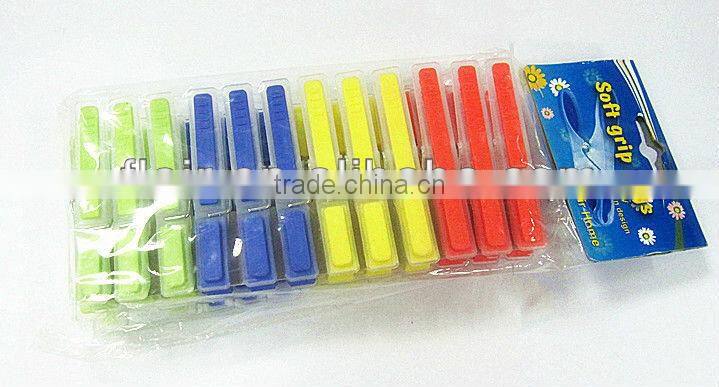 colorful block skidproof plastic clothes pegs