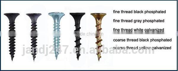 Factory price 3.5x 25mm Black Drywall screw