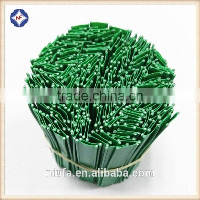 plastic double wire twist tie/clip band used for bread bags closing