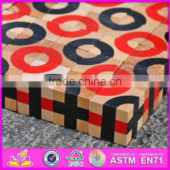 2017 new design 36 pieces children educational wooden blocks toys with box W13A117