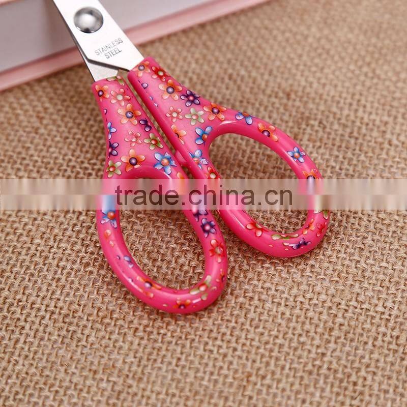 CIJ05-- Hot sale & Good quanlity Cheap Classical flower painting Student Scissors
