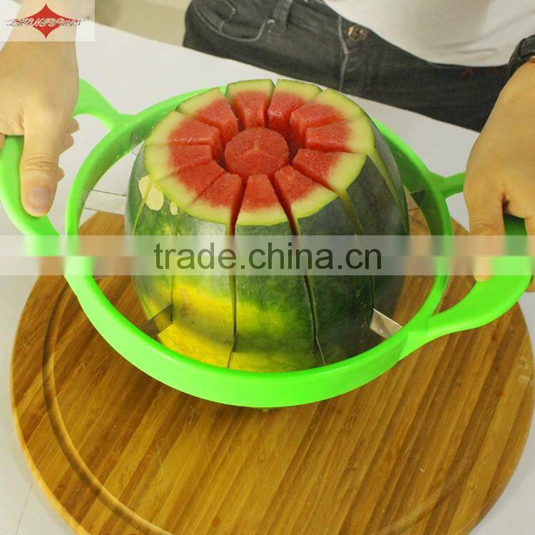 ZY-F1482B wholesale manual round stainless steel watermelon slicer cutter
