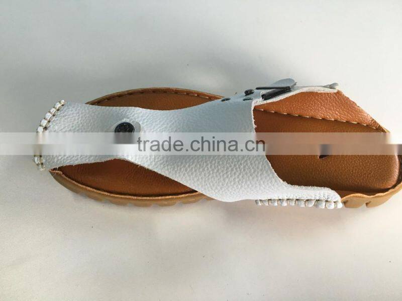 New Style Sandel Genuine Leather flip flops Sandals