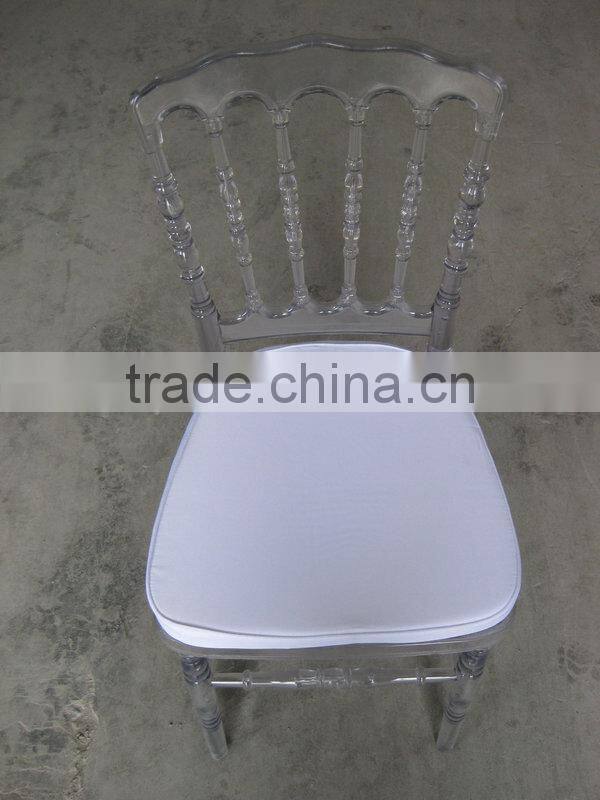 crystal napoleon chair for wedding party rental