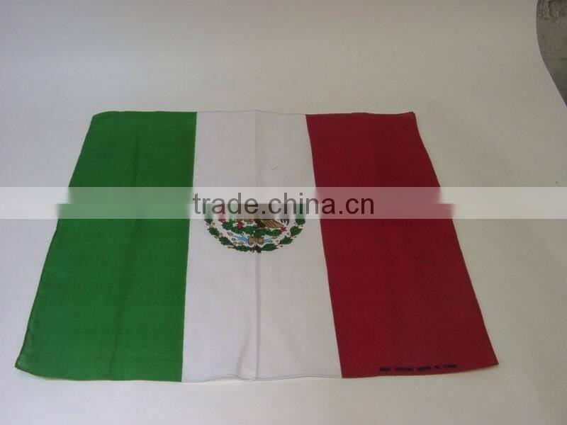 Hot selling screen printing leaf bandanas in black and white