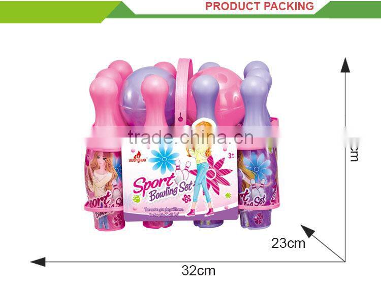 Children outdoor play set toy mini colorful indoor bowling games