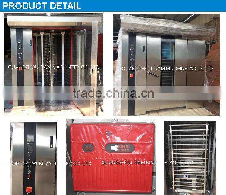 Rotary Oven Roll In Chamber,Toast Gas Electric Baking 64Tray Rotary Oven