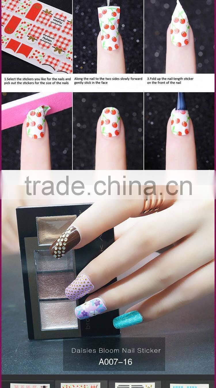 bling bling style nail wrap sticker/easily stick nail wrap sticker