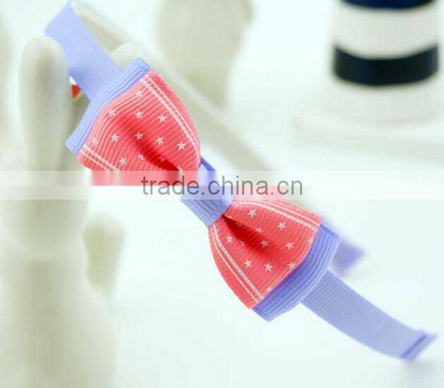 2014 New product ribbon bow headband kids headbands
